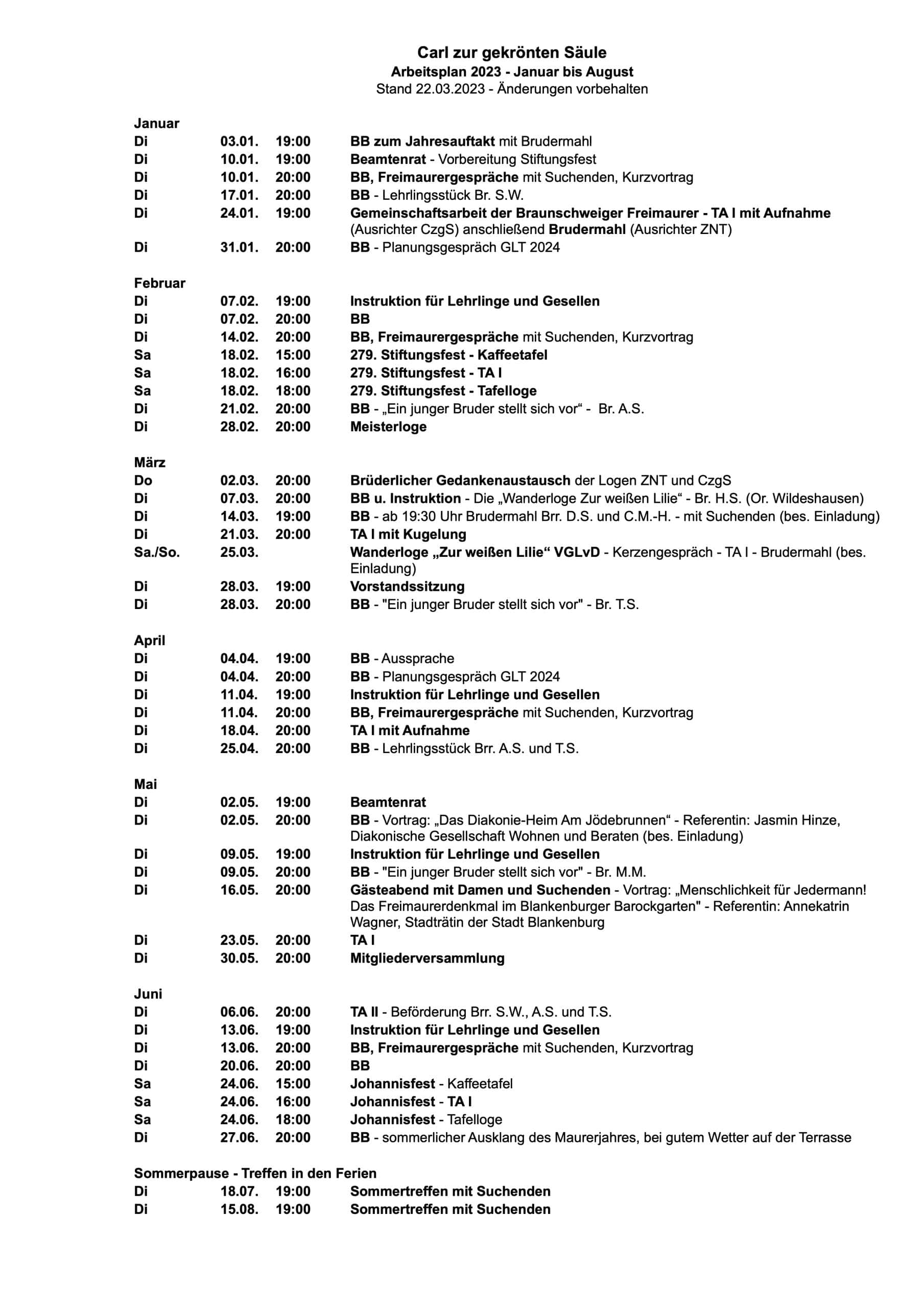 CzgS Arbeitsplan 2.HJ 2020